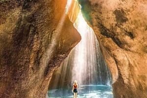 Tukad Cepung Waterfall Hidden Canyon Hike & Bathing Ritual