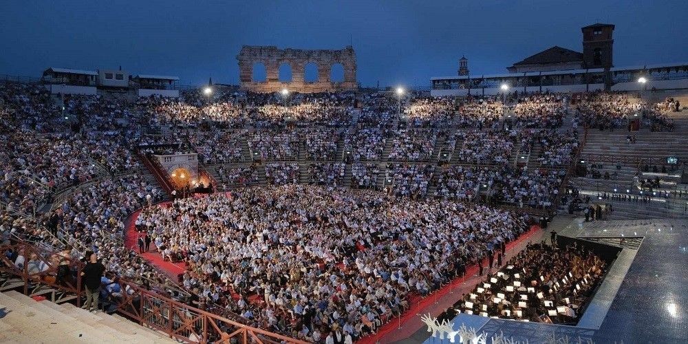 Verona – Amphitheater at Night with Orchestra