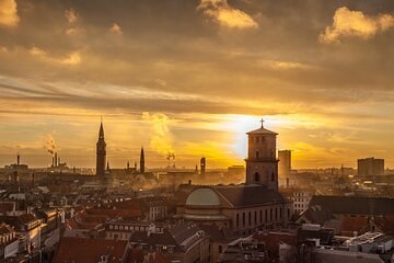 Rundetårn (Round Tower) at Sunset
