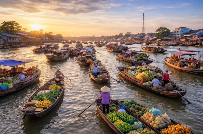 Cai Rang Floating Market & Private Boat Charter