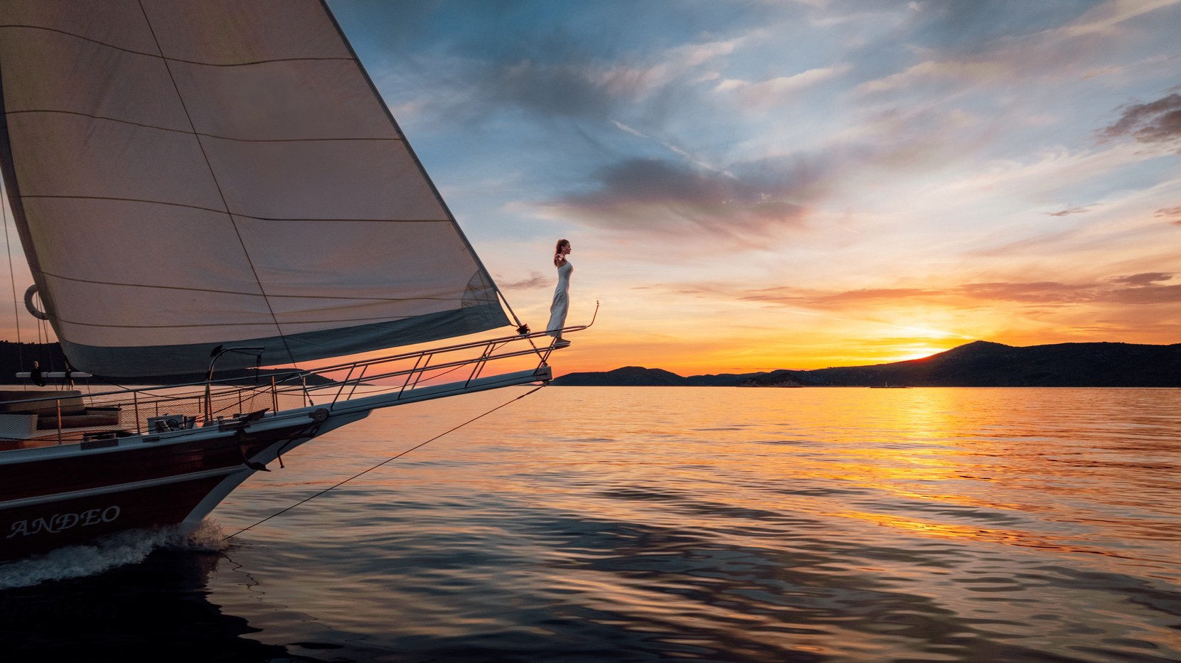 Private Sailing Sunset on Traditional Gulet