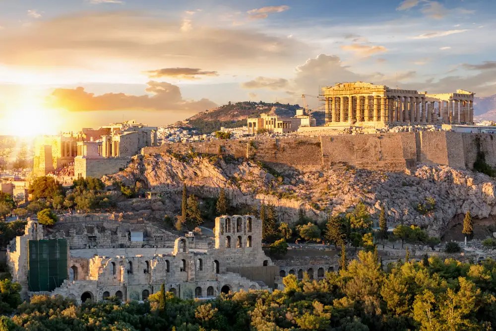 The Parthenon at the Acropolis