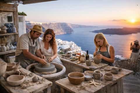 Oia Ceramicist Cooperative – Ancient Techniques Workshop