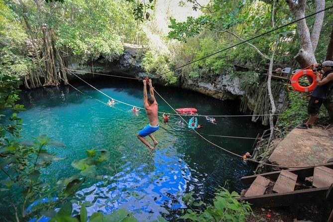Zip Line & Cenote Adventure, Private Small Group