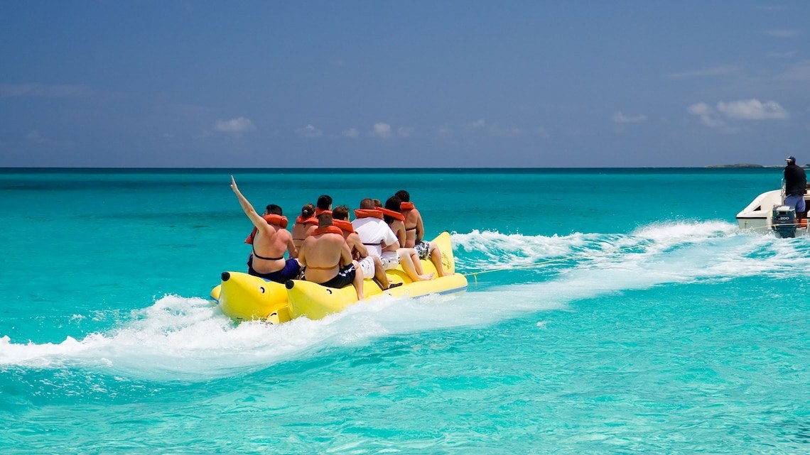 Banana Boat Ride: High-Speed Thrills on Caribbean Waters
