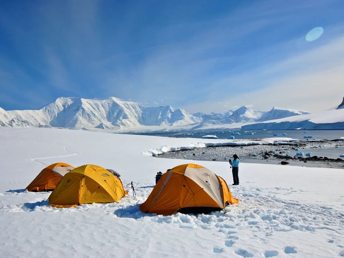 Camping Overnight on the Antarctic Ice Sheet