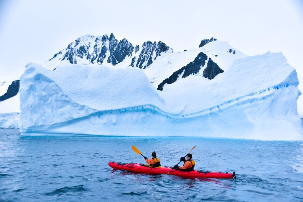Sea Kayaking Beneath the Tabular Icebergs