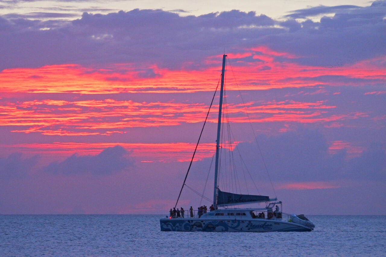Sunset Sail Around Grace Bay's Reef with Local Skipper