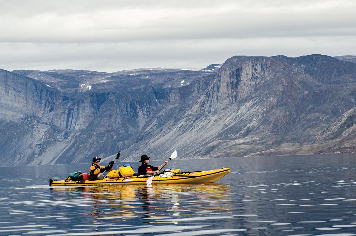 Frobisher Bay Kayak Paddle Beneath the Midnight Sun
