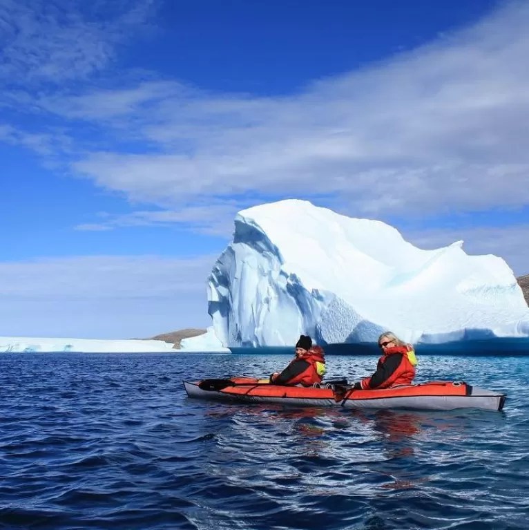 Sea Kayaking Among Icebergs off Qikiqtarjuaq
