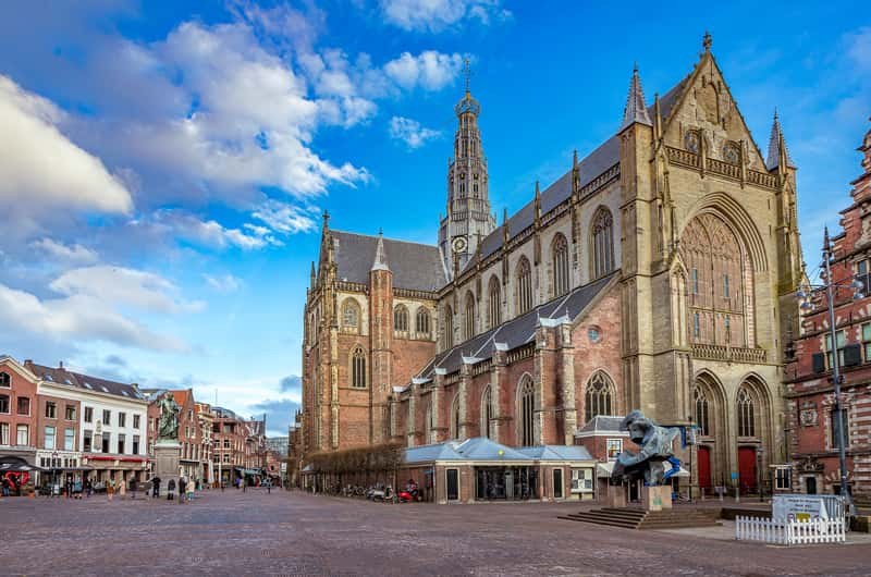 Grote Kerk Bavo: Organ, Tower & Church at Golden Hour