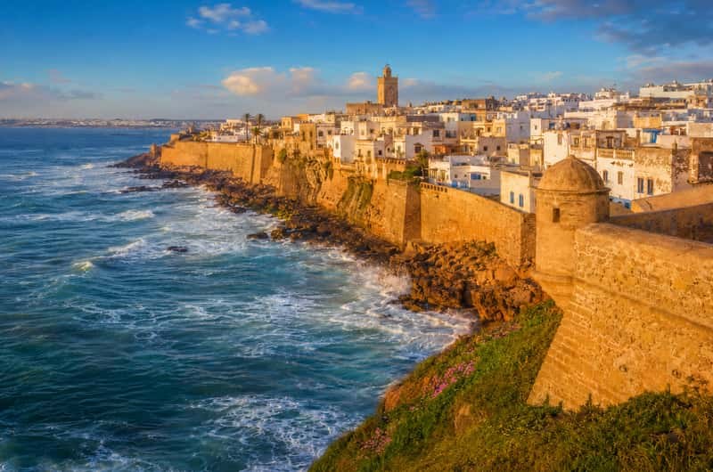Ksar El Bahr Seafront Fortress at Golden Hour