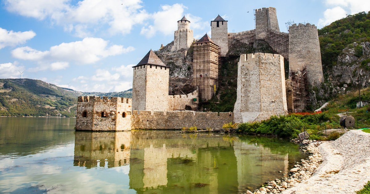 Blue Zone Riverside Stroll and Café Culture in Golubac Town