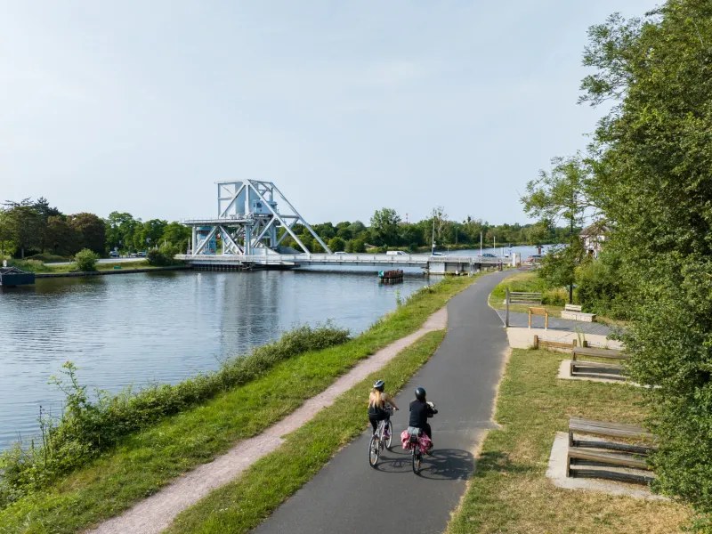 Ouistreham to Pegasus Bridge, Cycling the Canal
