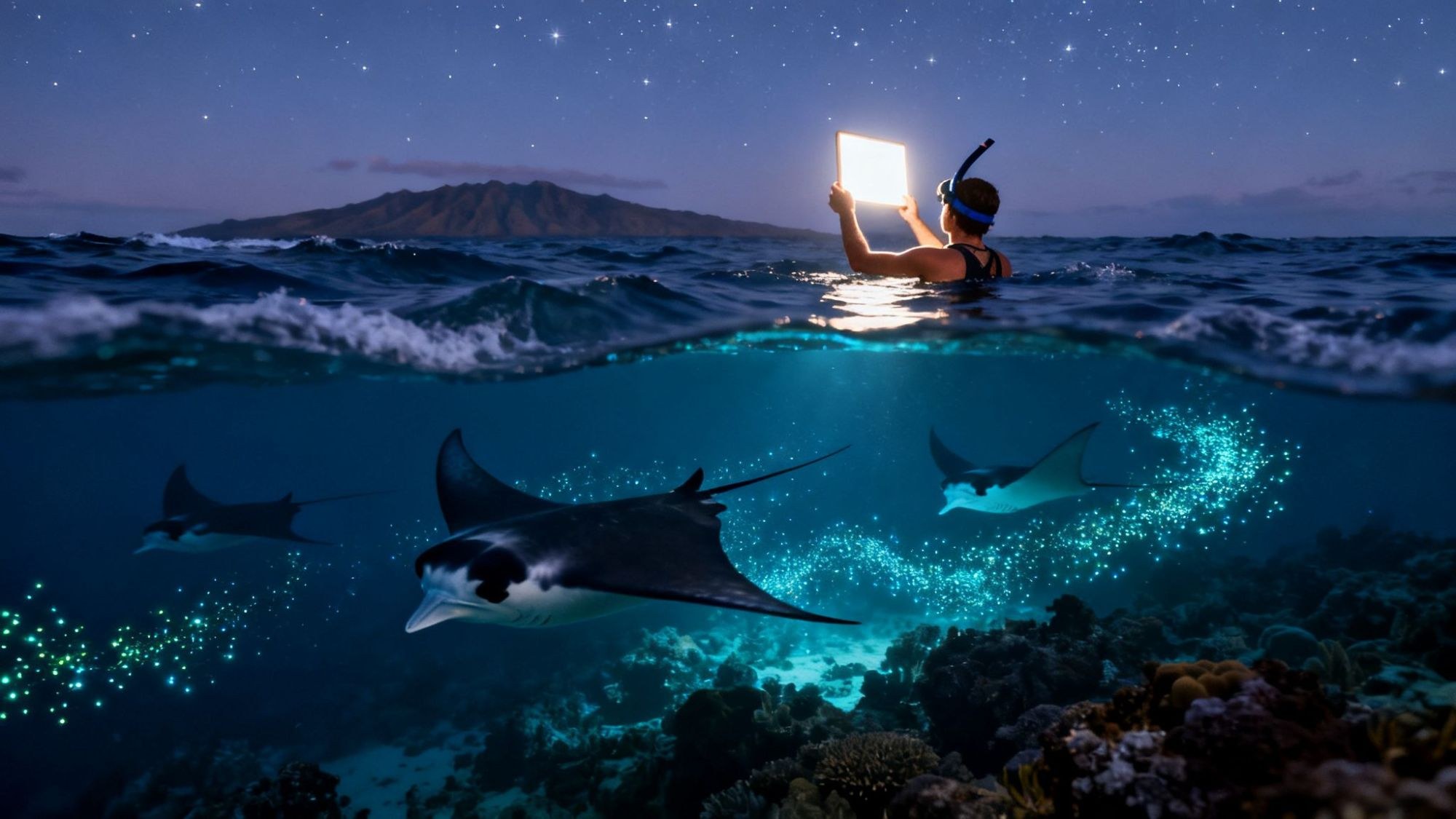 Snorkeling with Manta Rays & Reef Life off Hanaiapa
