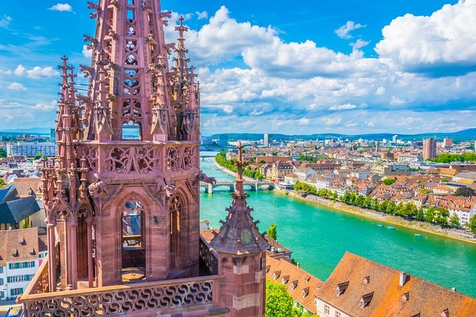 Climb the Basel Minster towers for the Rhine-and-three-countries view