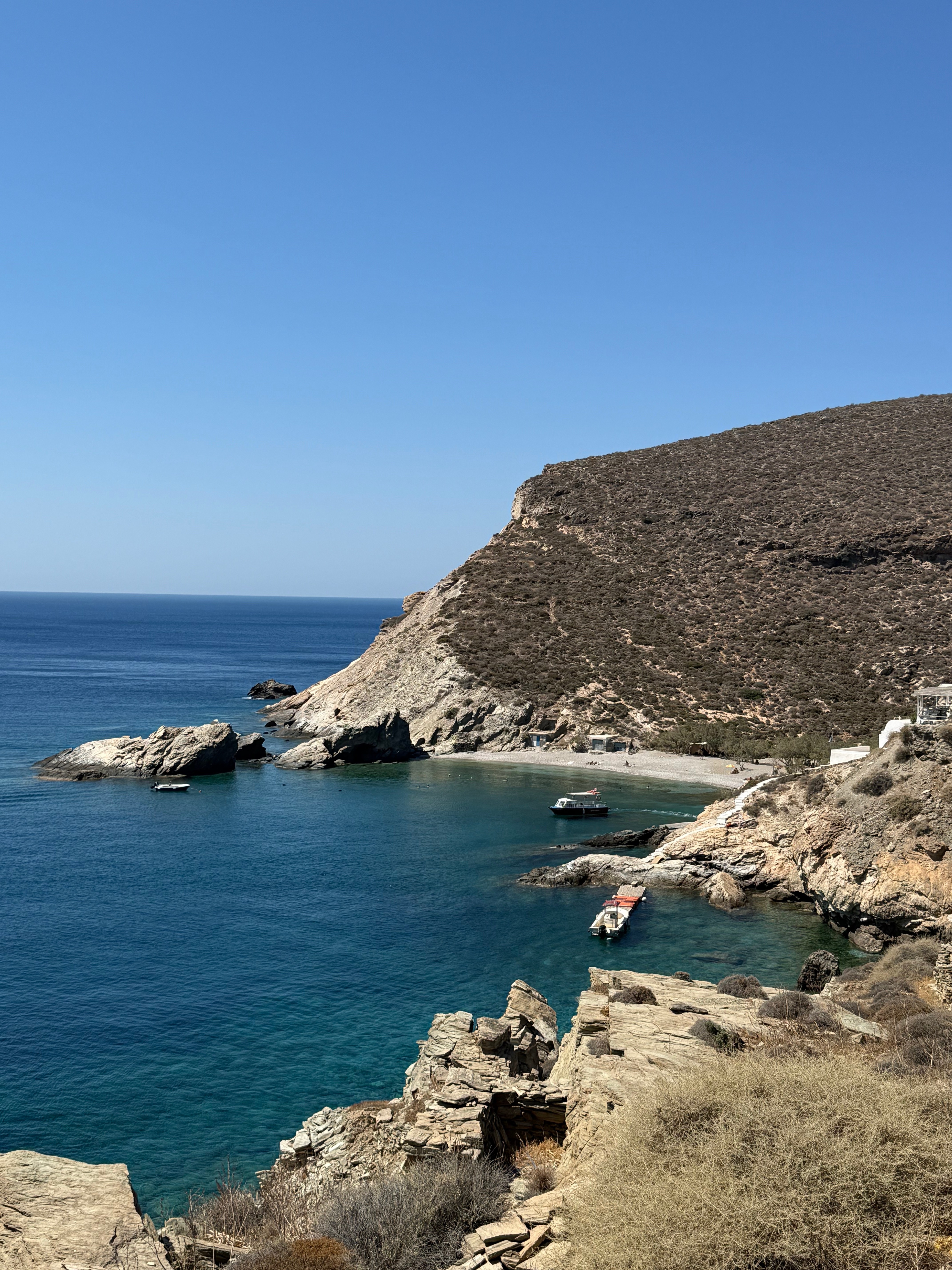 Coastal Hike: Agkali to Agios Nikolaos with a Local Guide