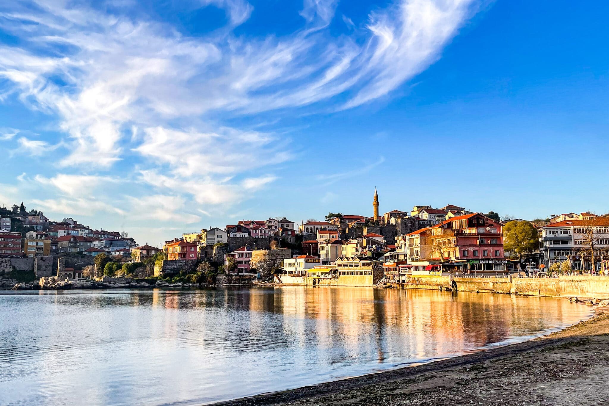 Amasra's Small Harbour Beach & Cliffside Tea Gardens