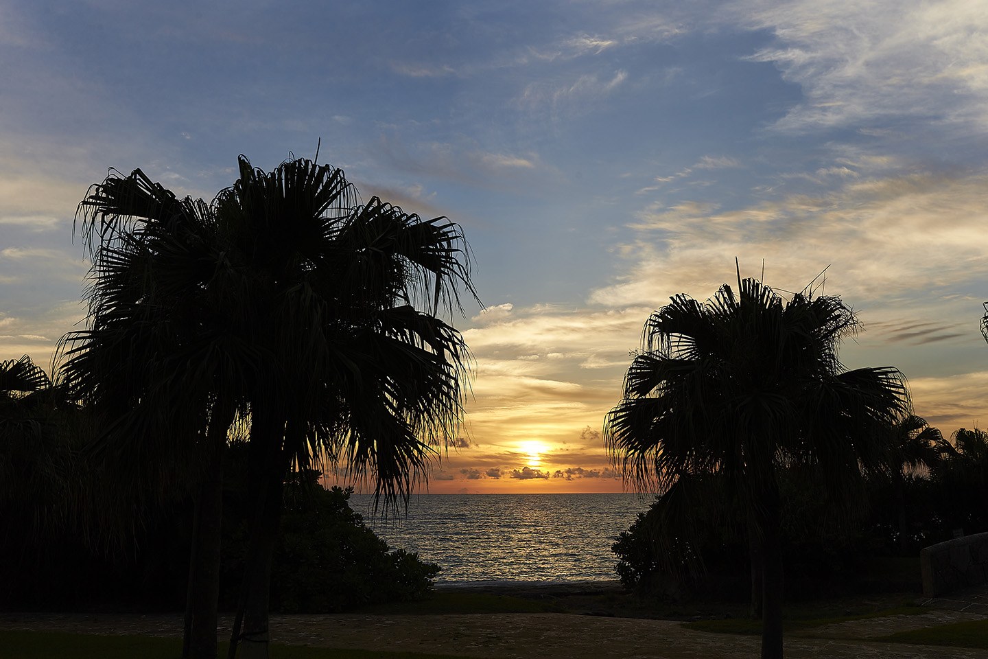 Sunset Walk on Ohama Kaihin Park Beach