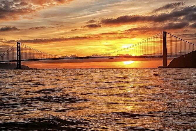 San Francisco Bay Sunset Sailing: Golden Gate & City Skyline