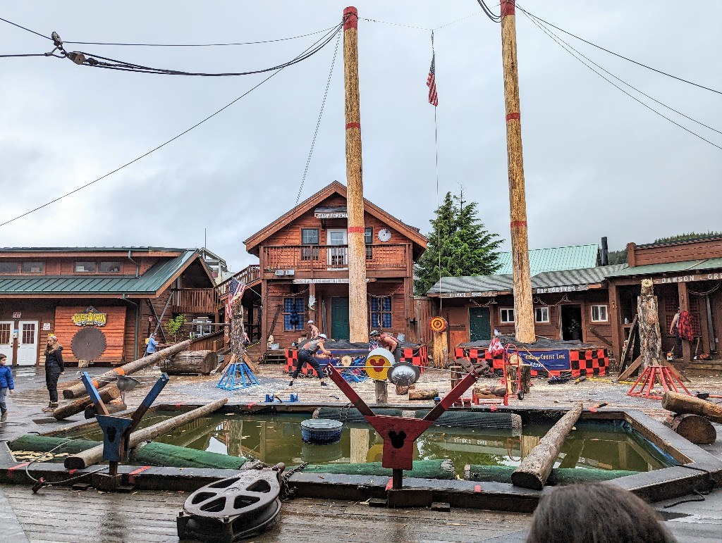 Great Alaskan Lumberjack Show (rain-or-shine, steps from the pier)