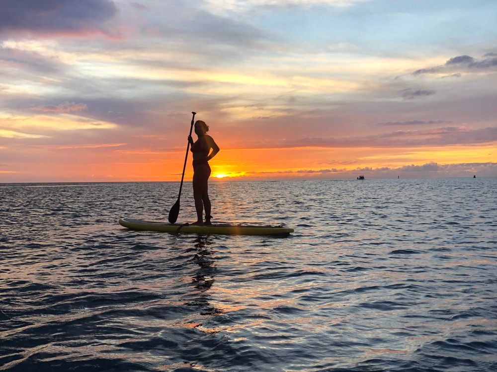 Sunset Stand-Up Paddleboard Across Anaa's Inner Lagoon