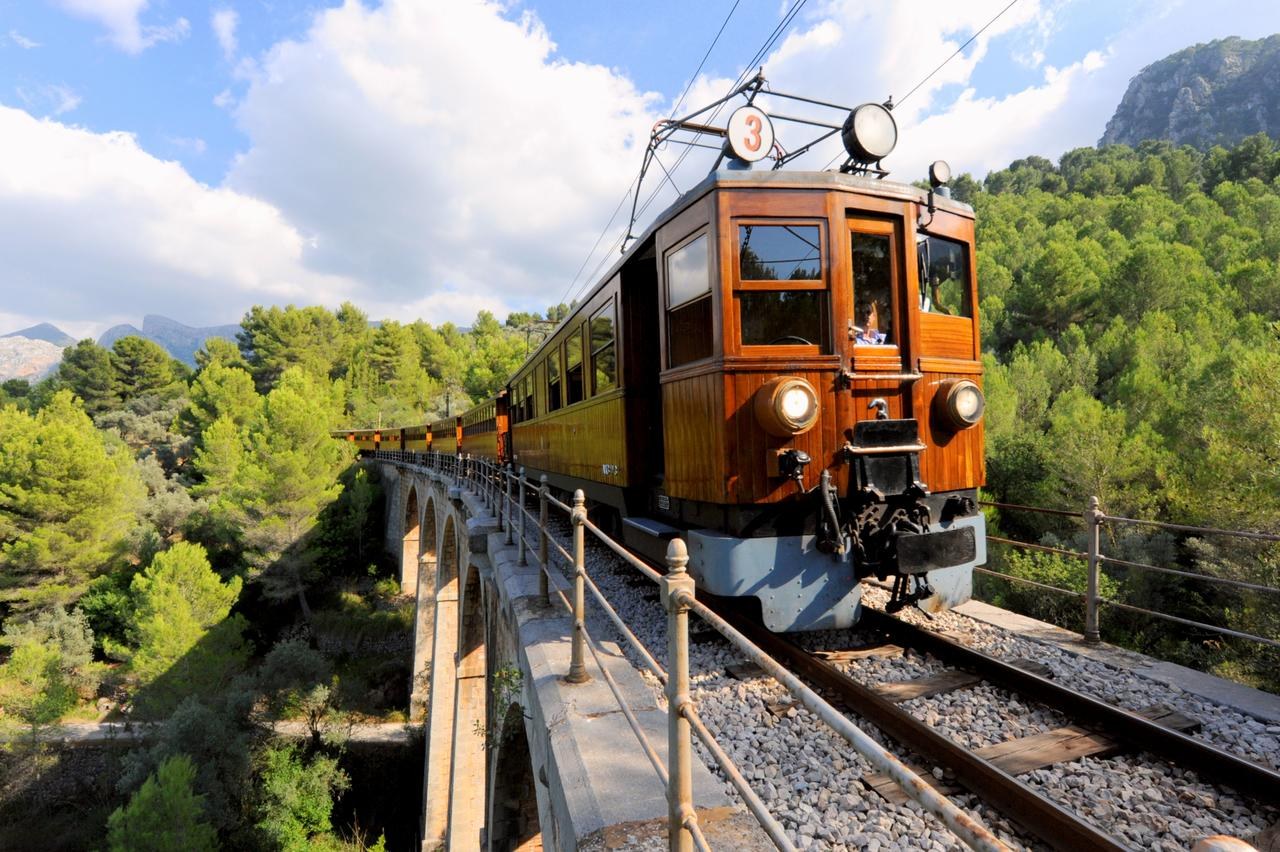 Historic Soller Train — 1912 Vintage Wooden Railway