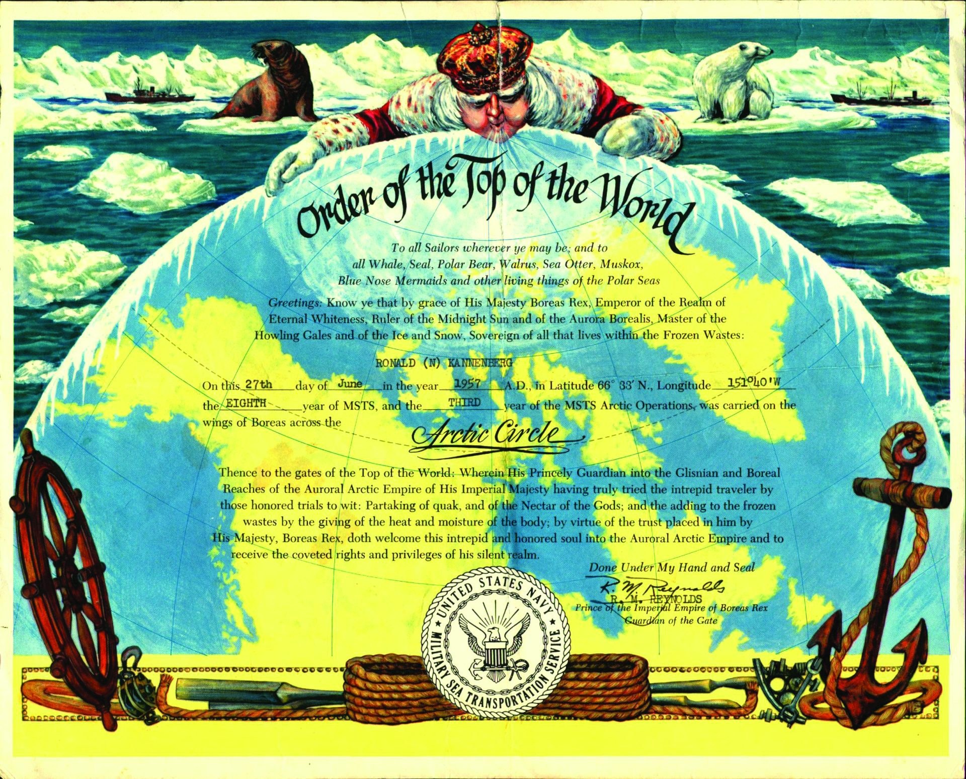 Golden Shellback Ceremony: Cross the IDL at 180° Longitude