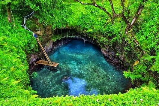 Samoa's To Sua Ocean Trench: Private Sunrise Swim & Lava Fields Walk