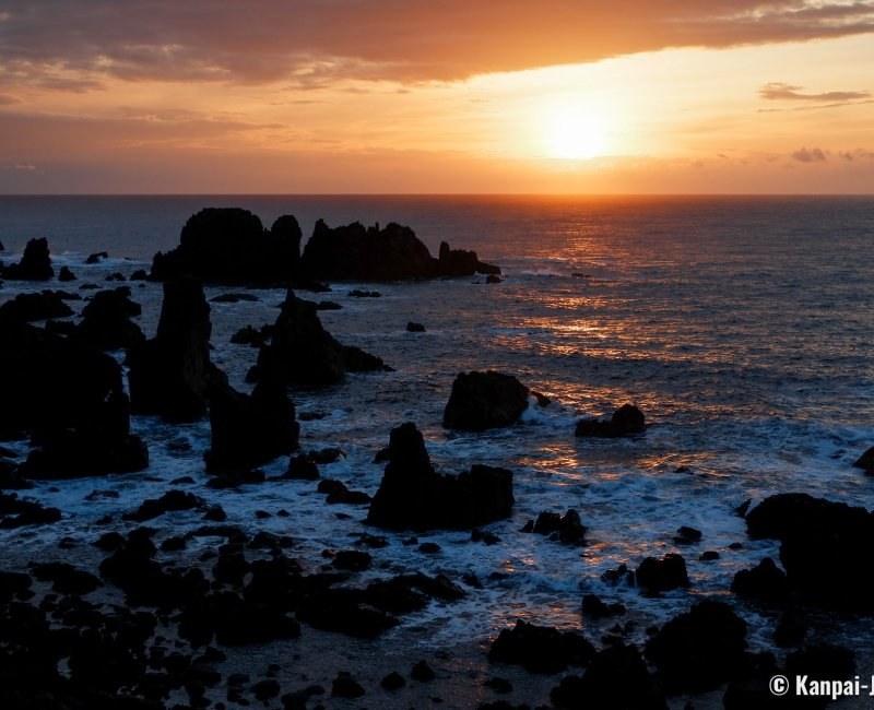 Oga Peninsula: Namahage Folklore & Coastal Cliffs at Sunset
