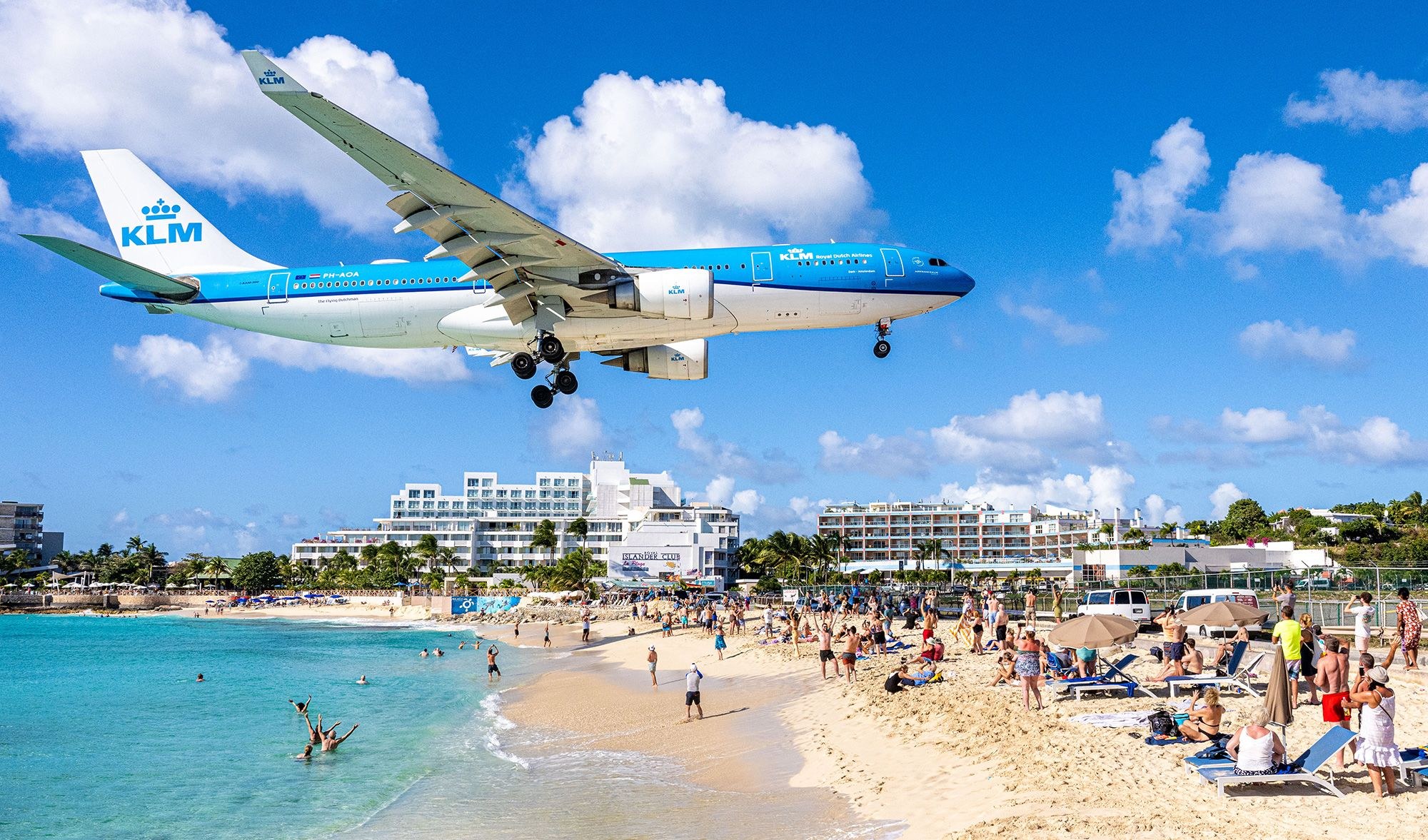 Maho Beach — Jets Landing Over Your Head (the island's signature postcard)