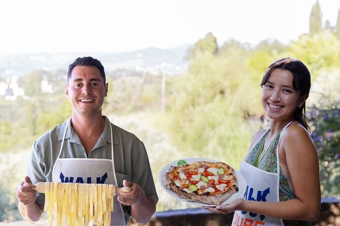 Tuscan farm cooking class + farm lunch + gelato in a medieval village