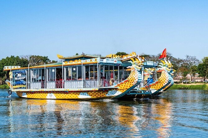 Dragon Boat Sunset Cruise on the Perfume River to Thien Mu Pagoda