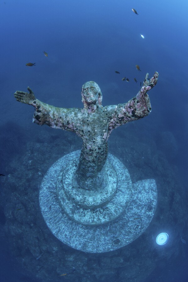Christ of the Abyss -- snorkel or dive the submerged bronze Christ