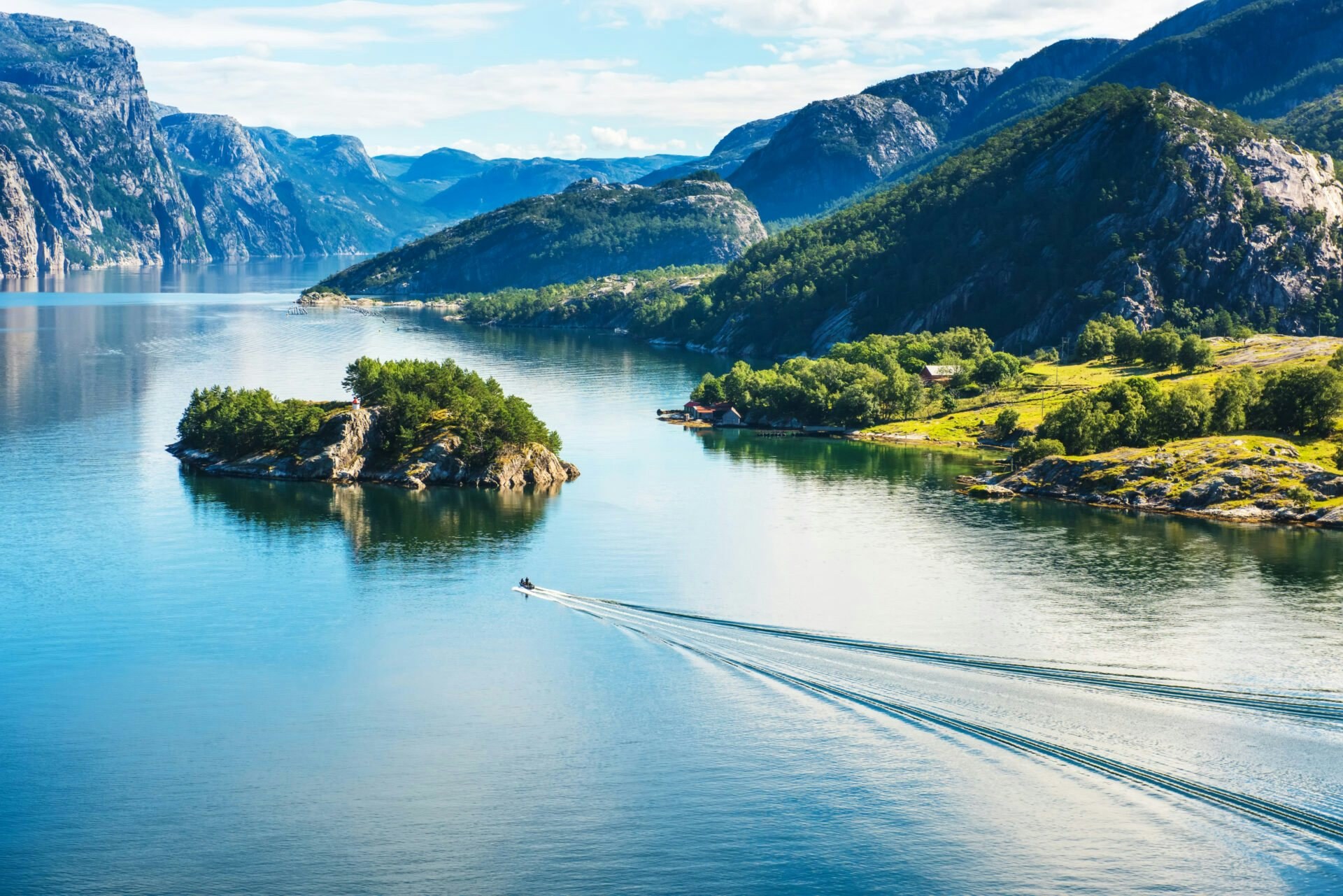 Norwegian Fjords: Private Skippered Sailing into Lysefjord