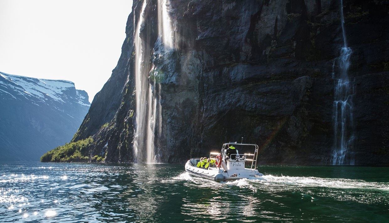 Geirangerfjord Private RIB Boat Expedition: The Seven Sisters Up Close