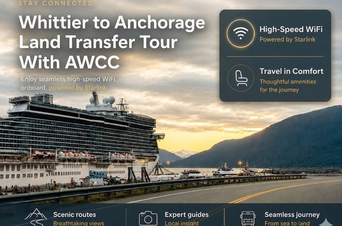 Whittier to Anchorage: Seward Highway Scenic Transfer & Cultural Tour