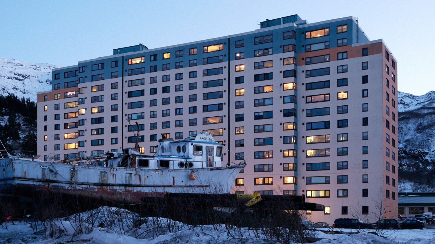 Whittier History Walk & Begich Towers: Ghost Town of the Cold War