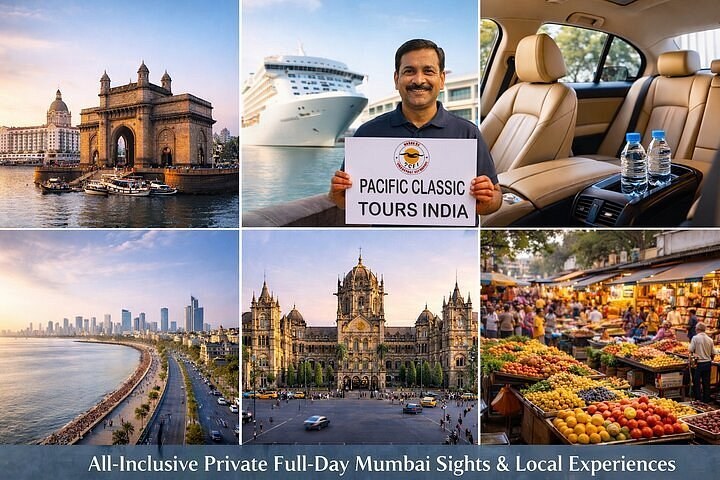 Mumbai Highlights Private Full-Day: Temples, Marine Drive & Markets
