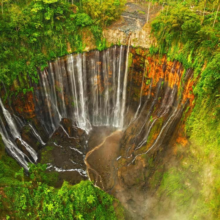 Tumpak Sewu 'Curtain Waterfall' Private Day Trek from Surabaya