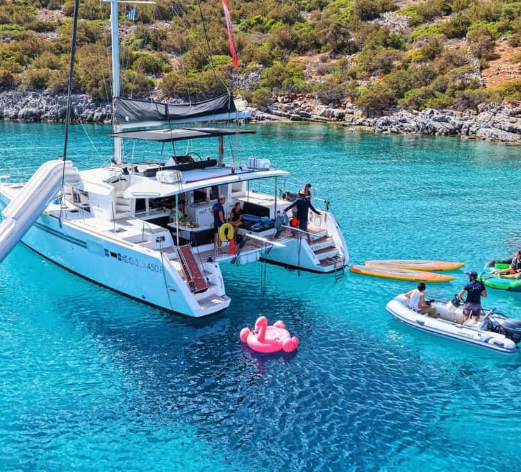 Spinalonga: Private Catamaran Cruise with Guided Island Tour