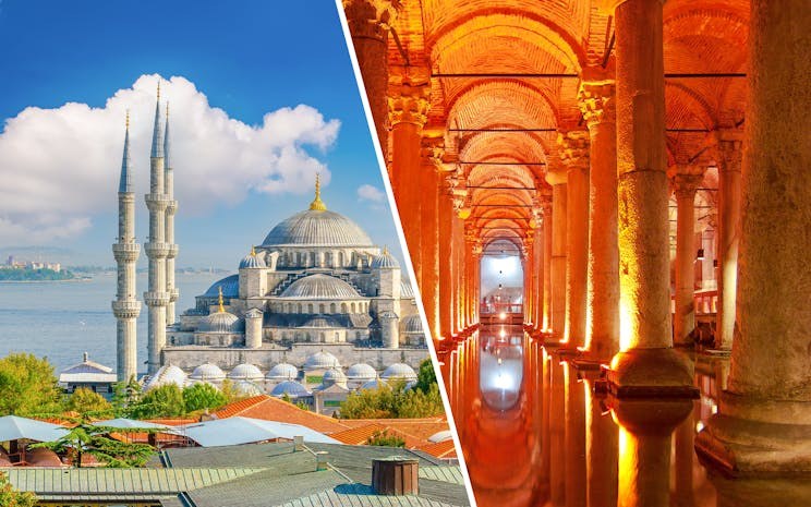 The Blue Mosque + Hippodrome + Basilica Cistern on foot with a guide