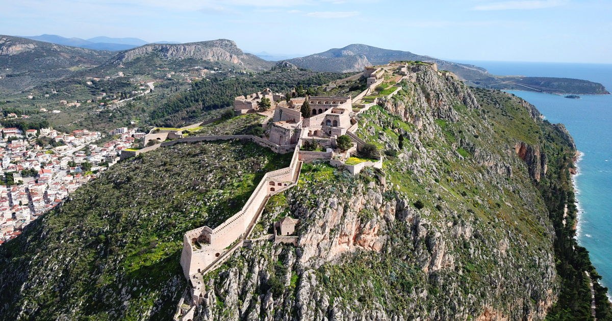 Palamidi Fortress Summit: 999 Steps, Panoramic Argolic Views