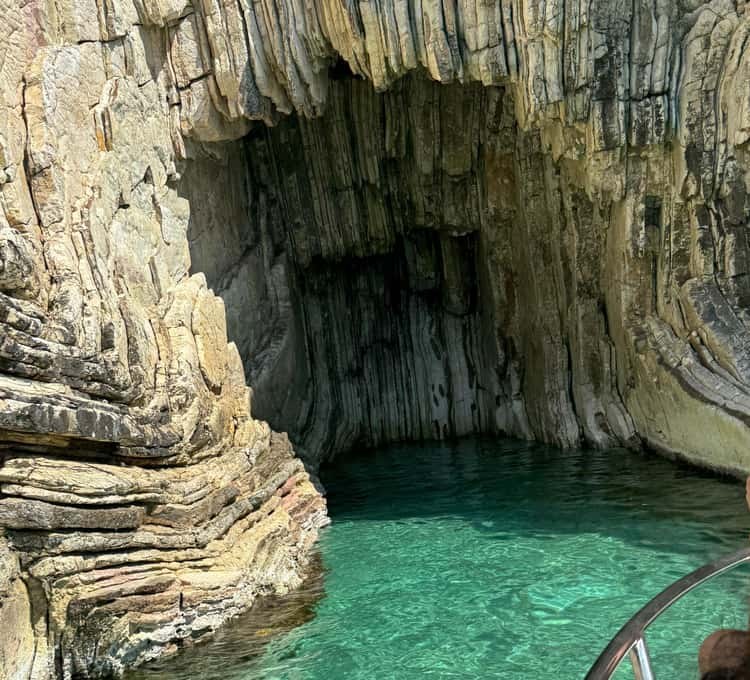 Ionian Hidden Beaches & Sea Caves: Private Speedboat Tour