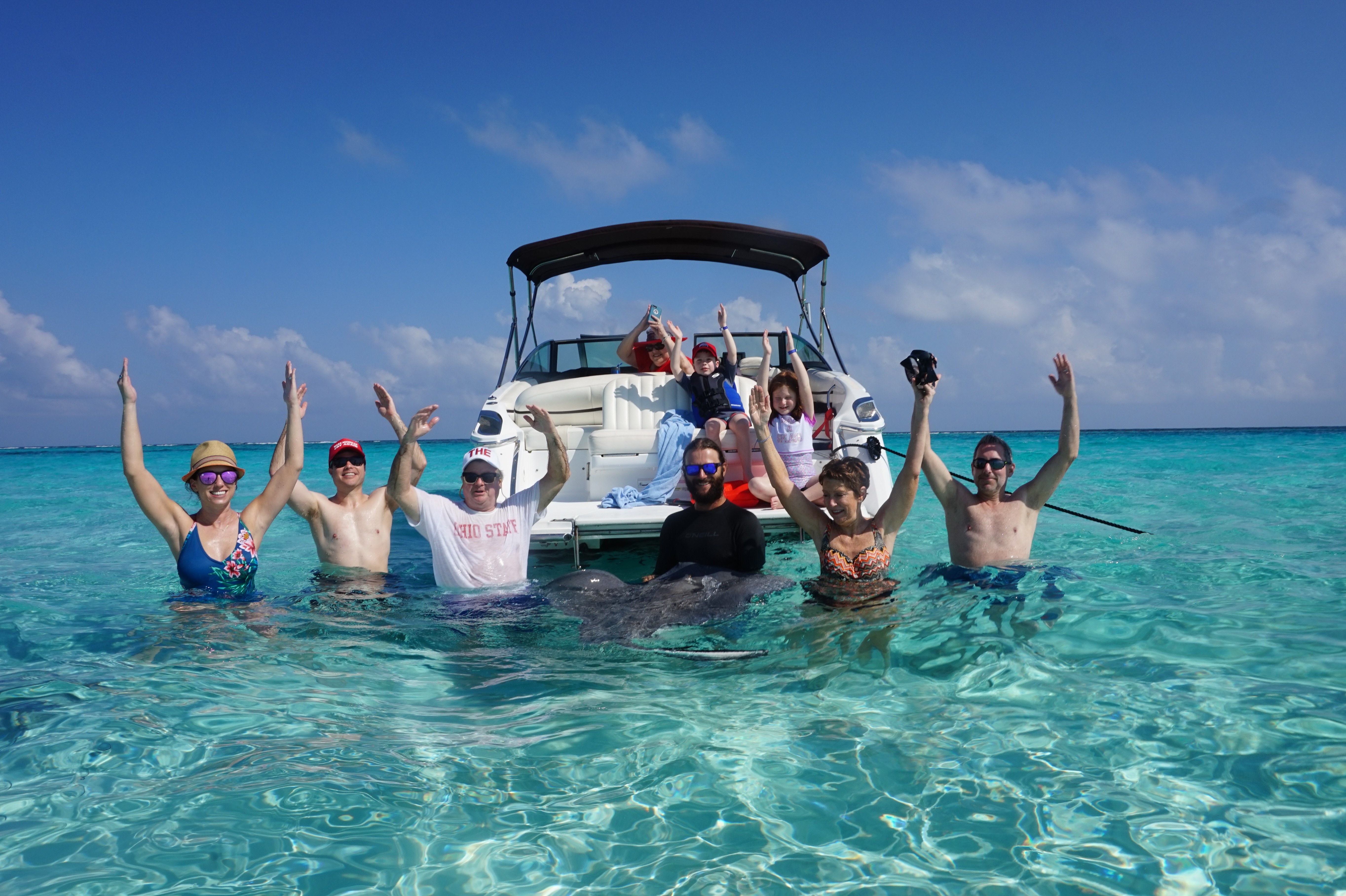 Stingray City Sandbar by private charter with Cobalt Custom Charters