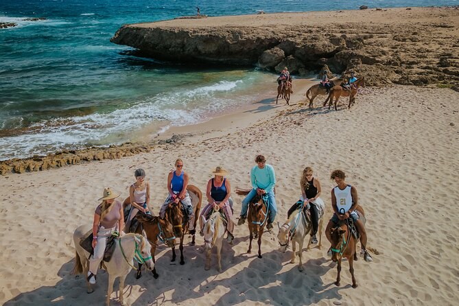 Coastal Horseback Ride to Wariruri Beach + Natural Pool Jeep Combo