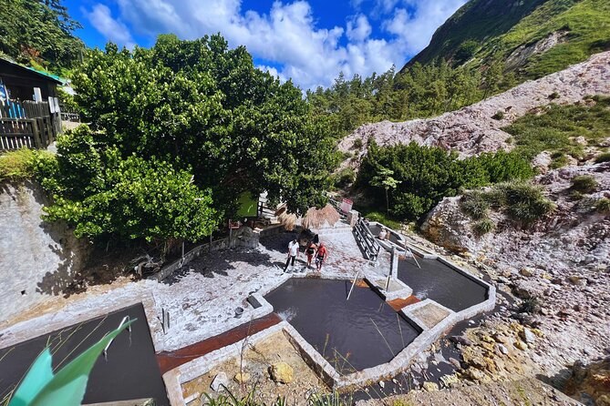 Sulphur Springs Drive-In Volcano, Mud Bath & Toraille Waterfall