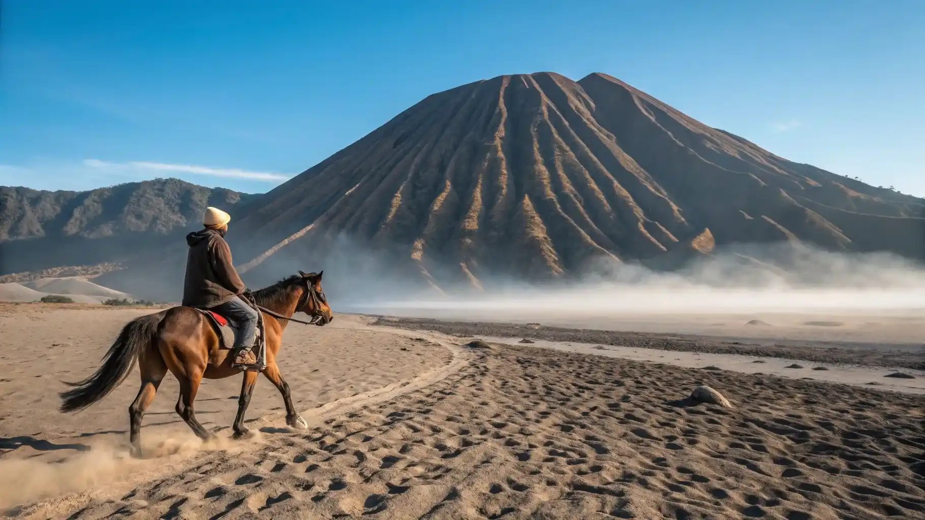 Bentar Indah Beach: Secluded Black-Sand Escape with Bromo Views