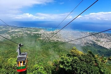 Teleferico cable car to the summit of Pico Isabel de Torres and the Christ the Redeemer overlook