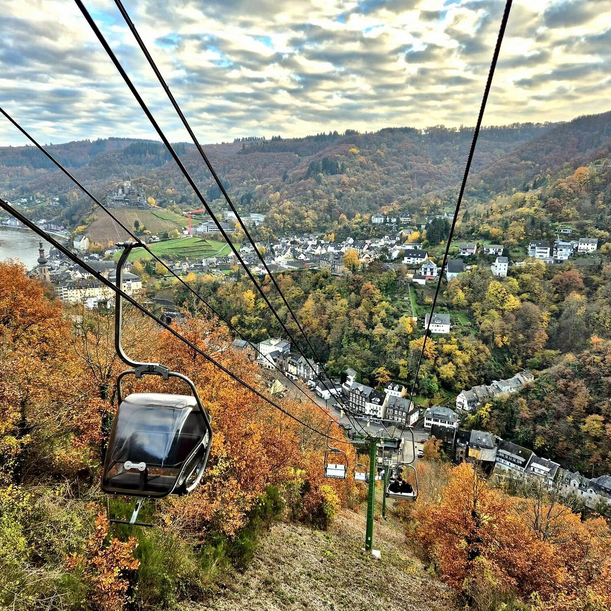 Cochemer Sesselbahn Chairlift & Pinnerkreuz Summit Panorama